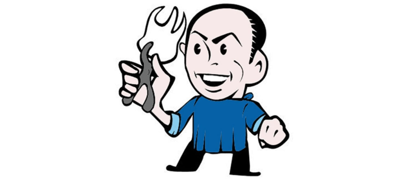 Dentist wearing a blue shirt and black pants pulling out a tooth