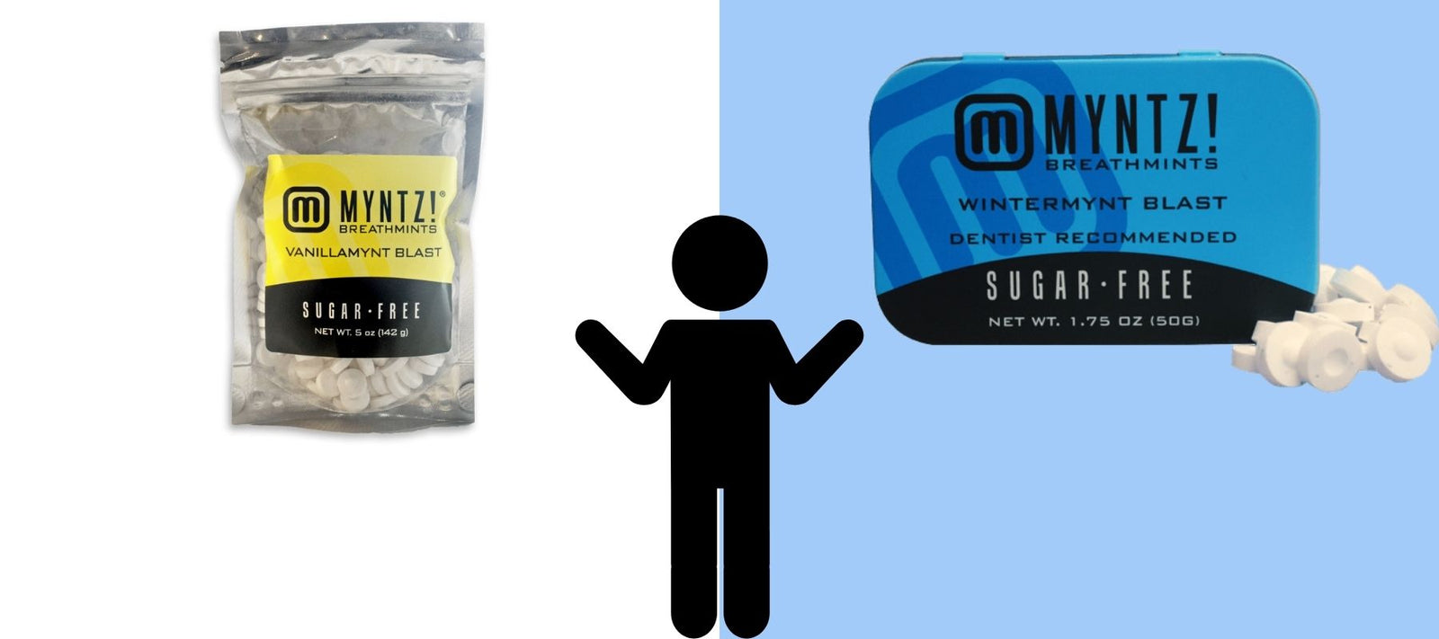 Stick Figure Wondering Whether to Enjoy VanillaMyntz or WinterMyntz